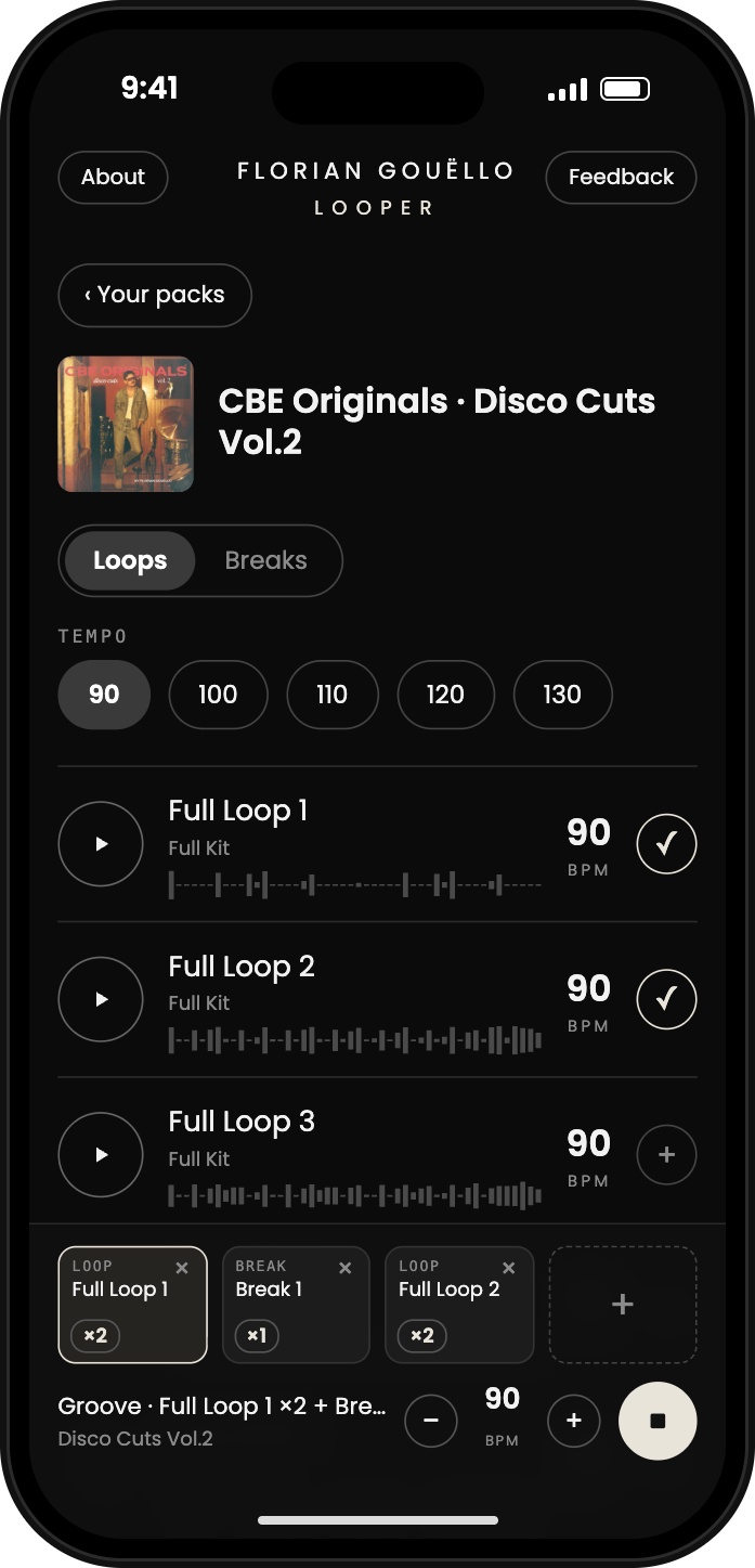 Looper on a phone