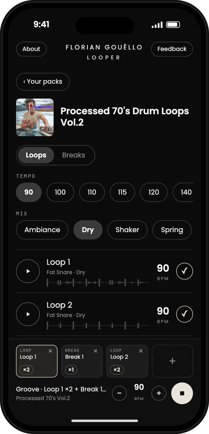 Looper on a phone